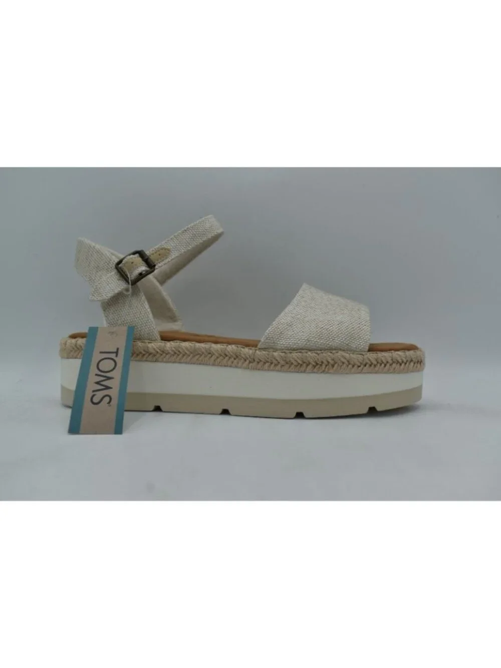 TOMS‎ Womens Size 8 Ronan Natural Yarn Dyed Espadrille Sandals Shoes